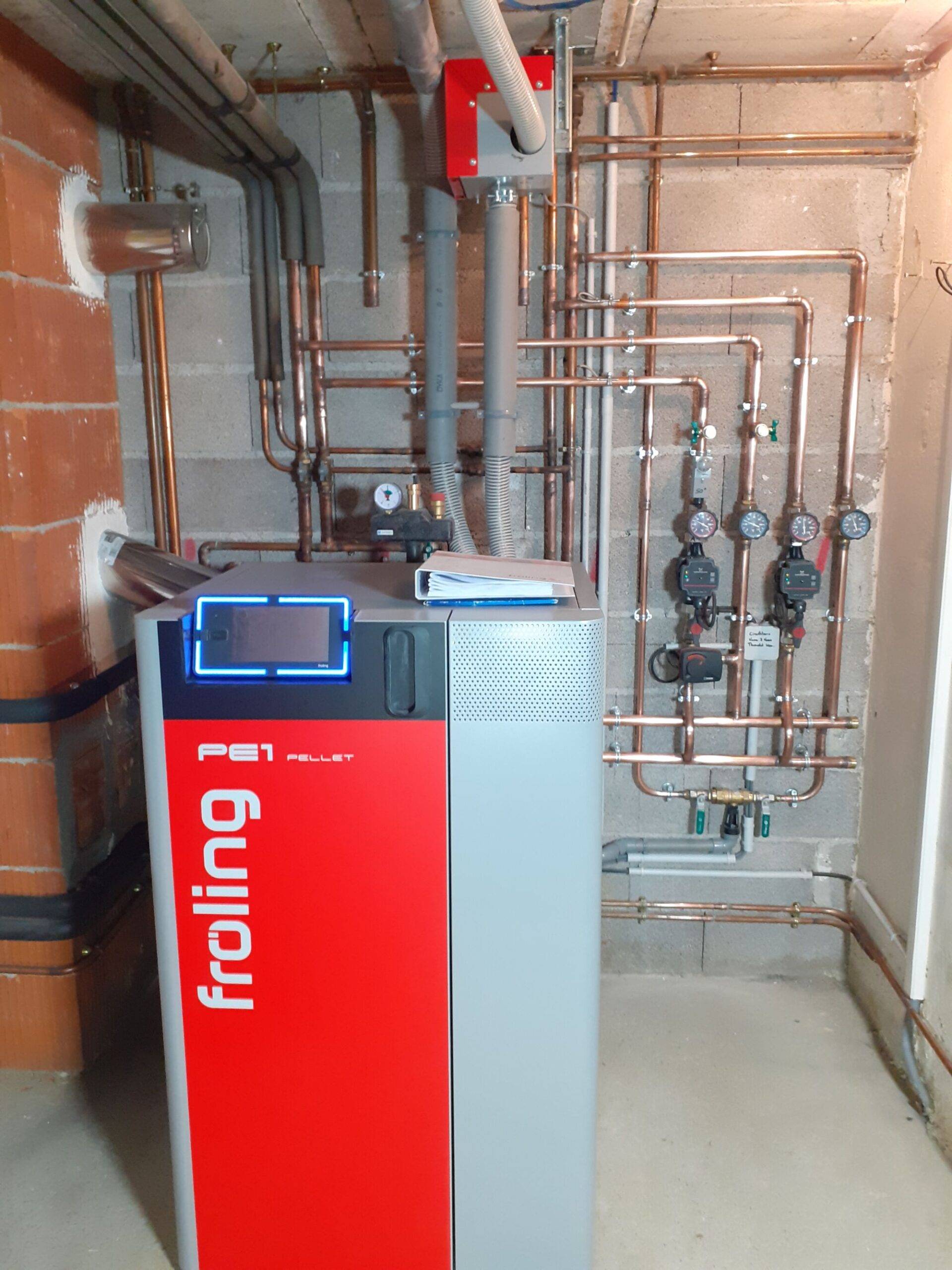 Installation d &#8216;une chaudière à granulé au Bonhomme Gérardmer 2
